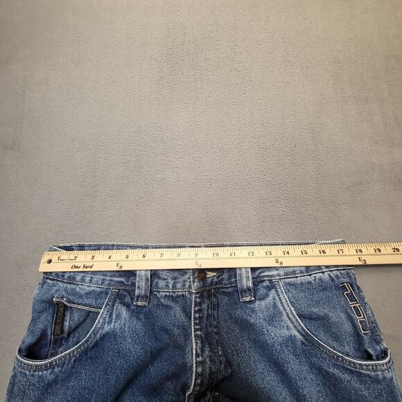 Fubu Jean Shorts Mens 35 Blue Cargo Relaxed Y2K Streetwear 90s - Picture 6 of 8